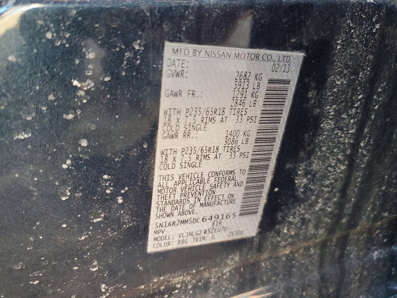 2013 Nissan Pathfinder s