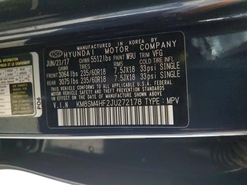 2018 Hyundai Santa fe se