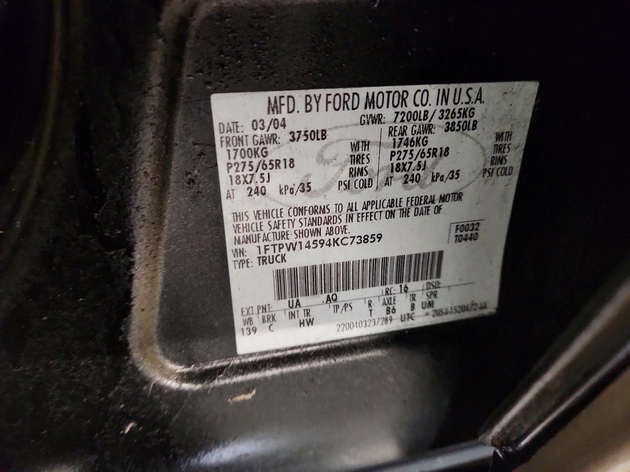 2004 Ford F150 Supercrew