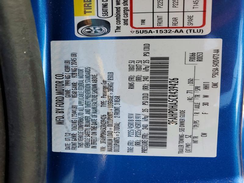 2012 Ford Fusion se