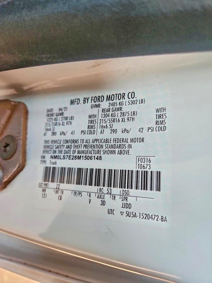 2021 Ford Transit Connect XL Delivery Van