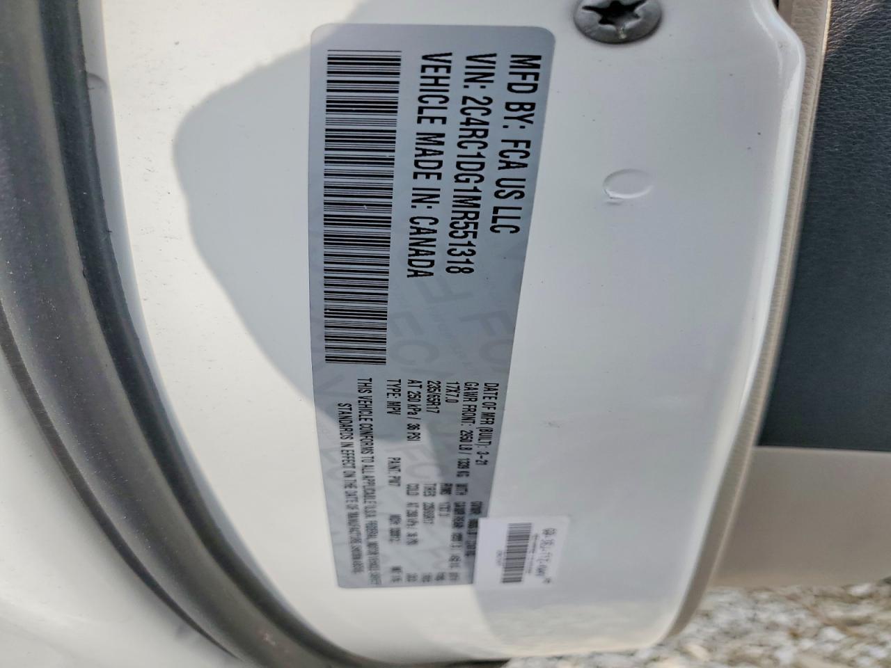 2021 Chrysler Voyager lxi