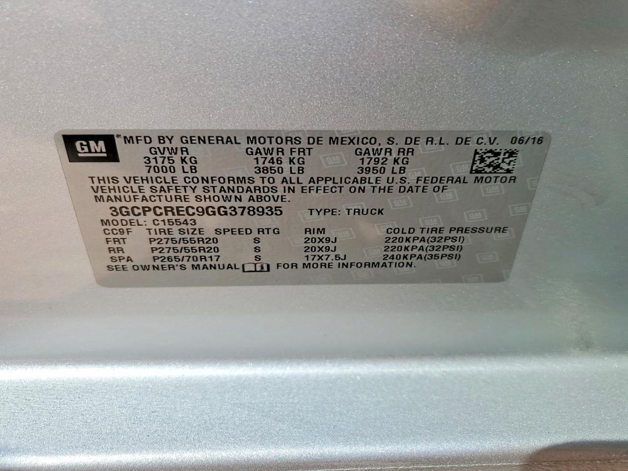 2016 Chevrolet Silverado C1500 LT