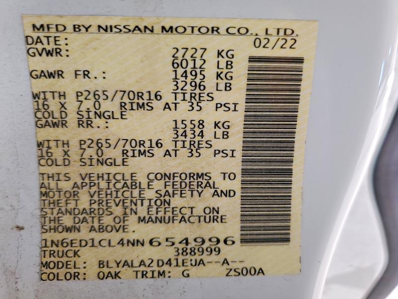 2022 Nissan Frontier S