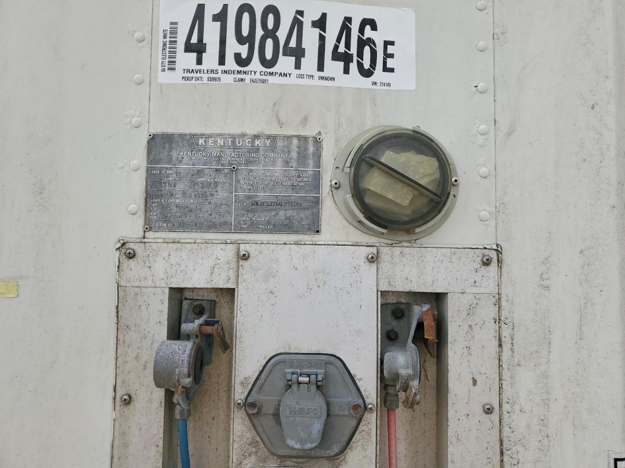 2004 Kentucky Electronics DRY Van Trailer