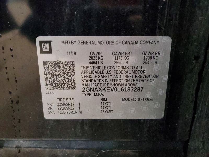 2020 Chevrolet Equinox lt