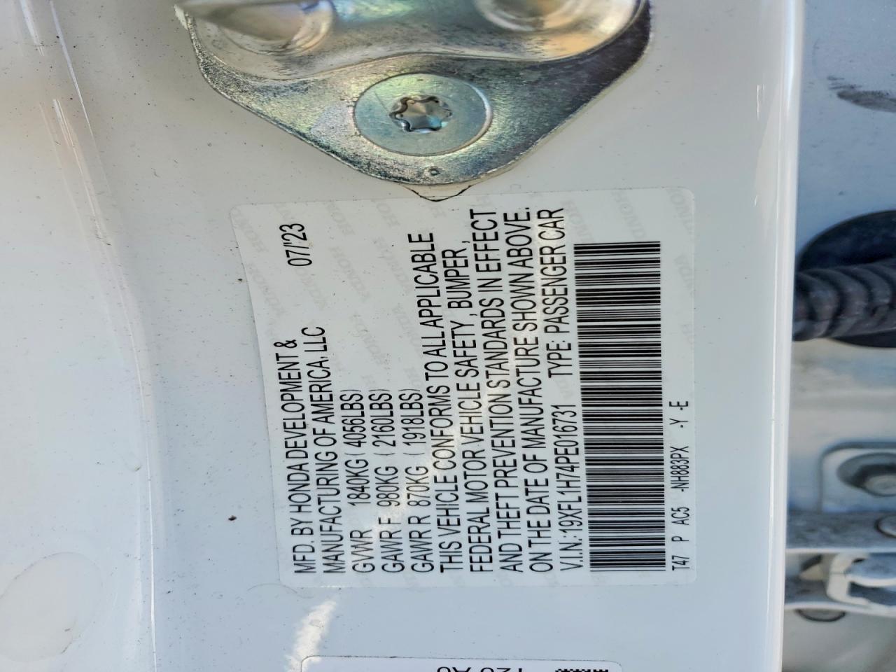 2023 Honda Civic exl