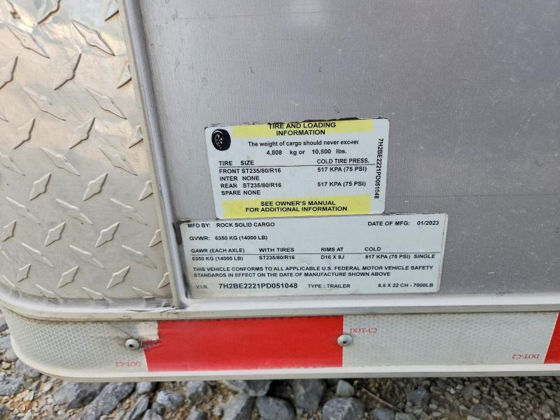 2023 Rock Solid Carg O 8.5X22CH Enclosed Cargo Trailer