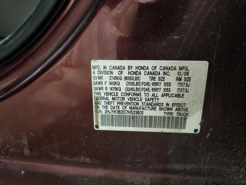 2007 Honda Ridgeline RT