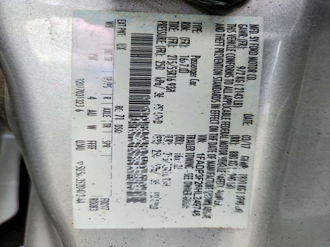 2017 Ford Focus se