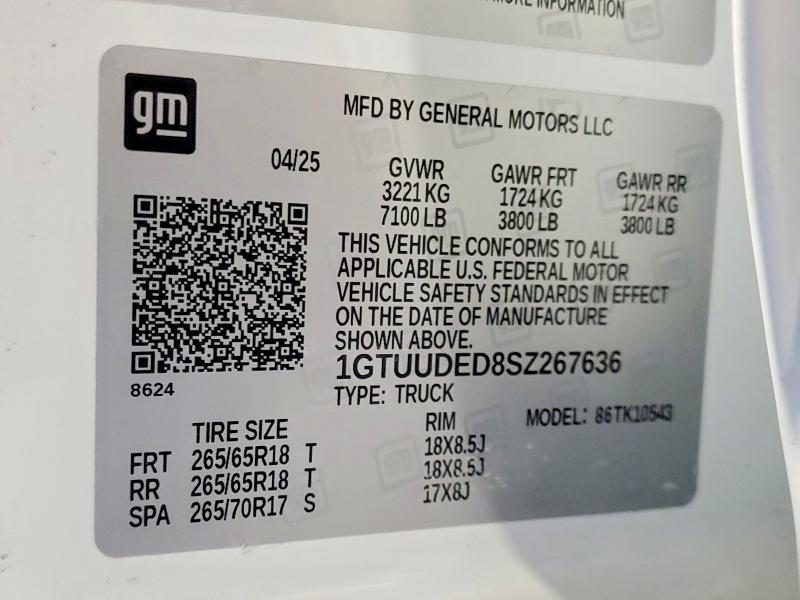 2025 GMC Sierra K1500 SLT