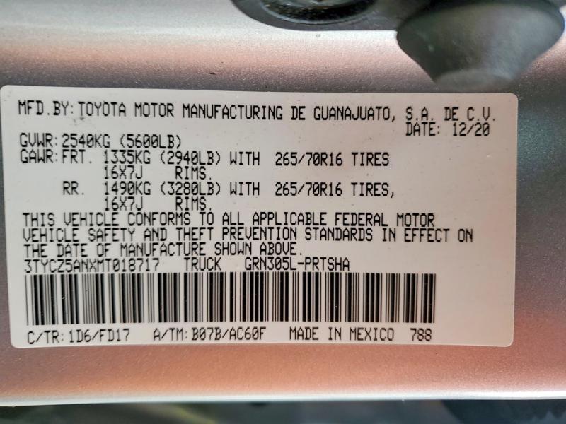 2021 Toyota Tacoma TRD OFF-Road