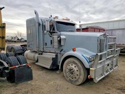 Salvage trucks for sale at Wichita, KS auction: 2016 Kenworth W900 Semi Truck
