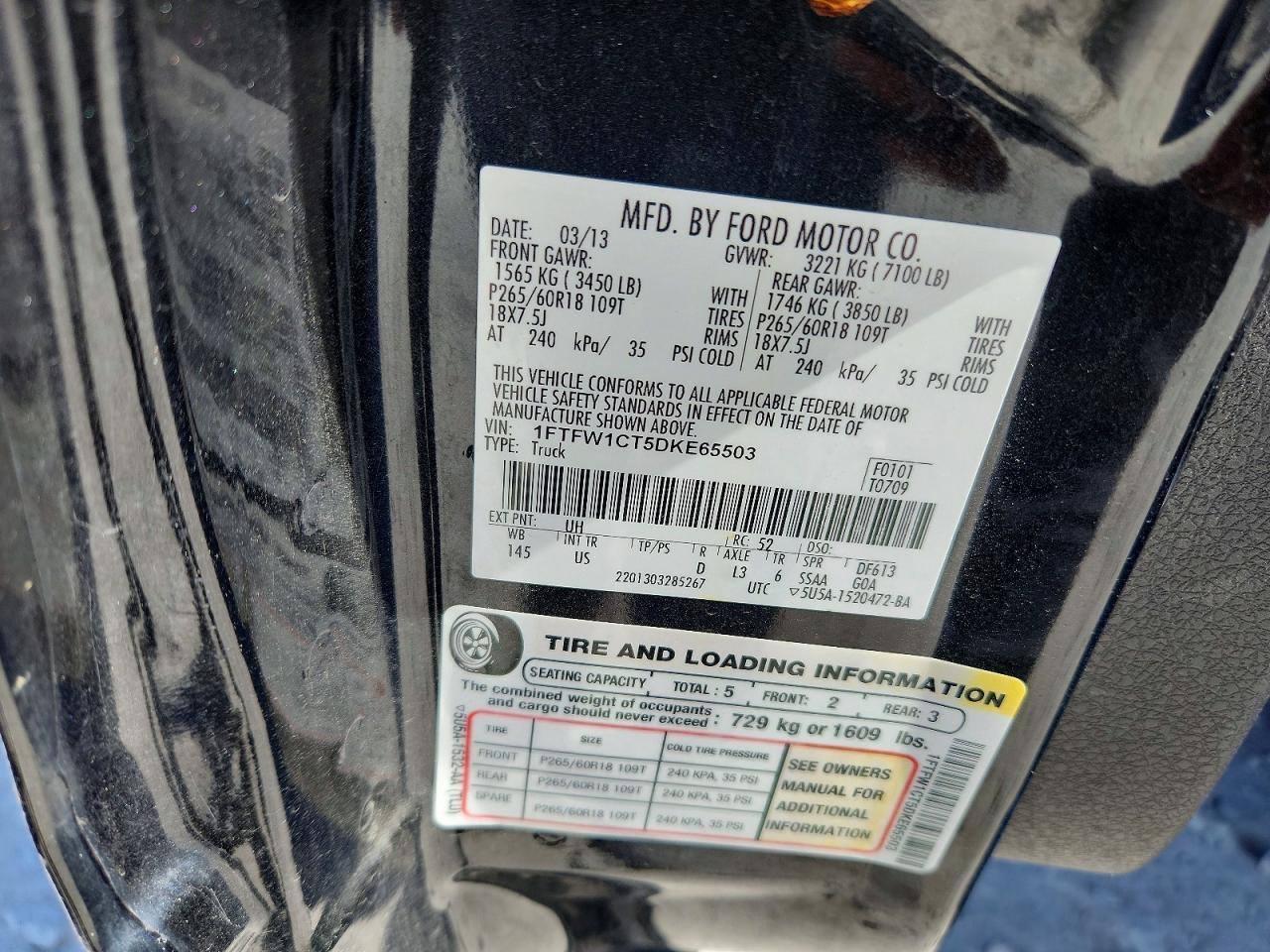 2013 Ford F150 Supercrew