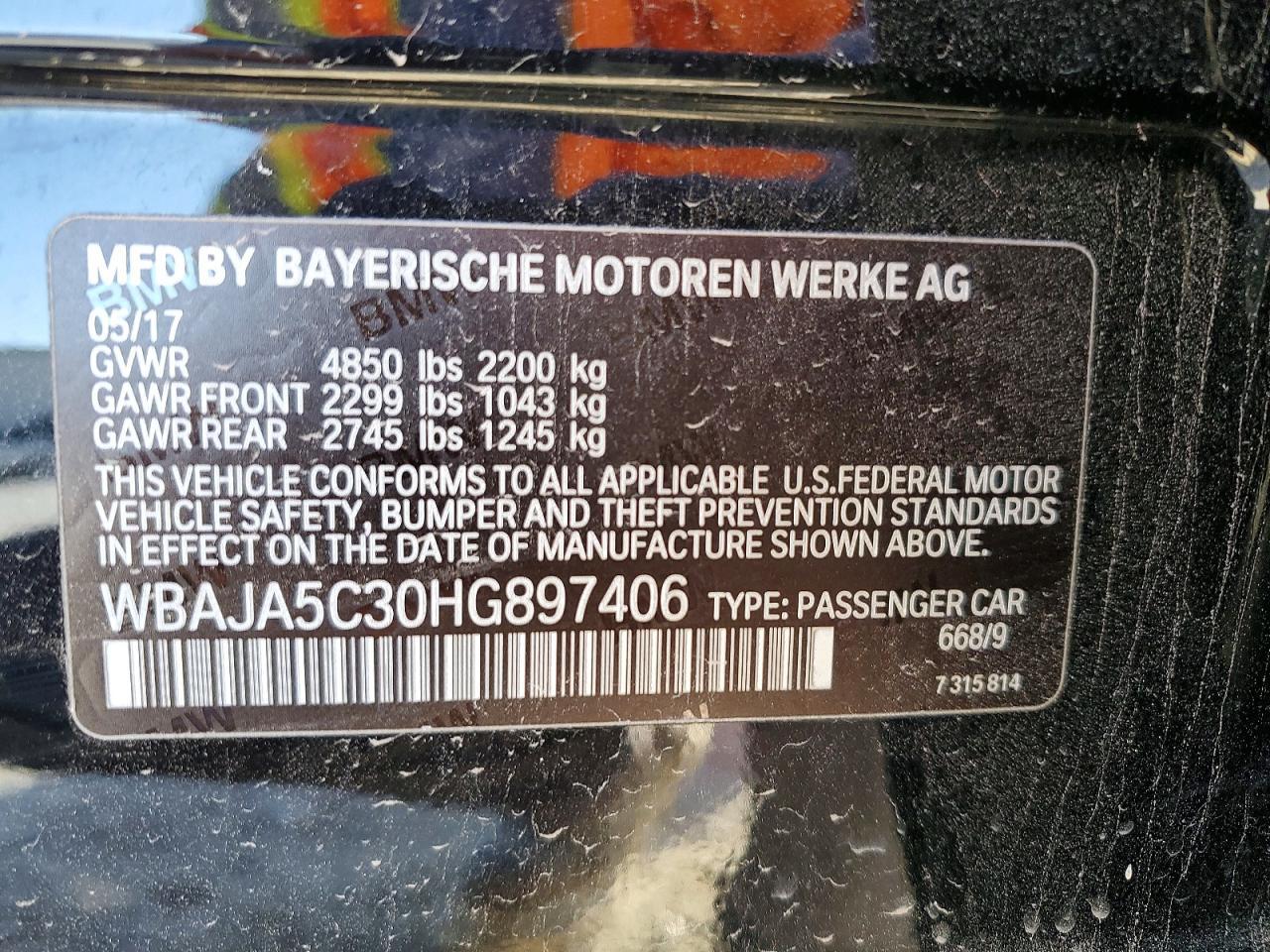 2017 BMW 530 i