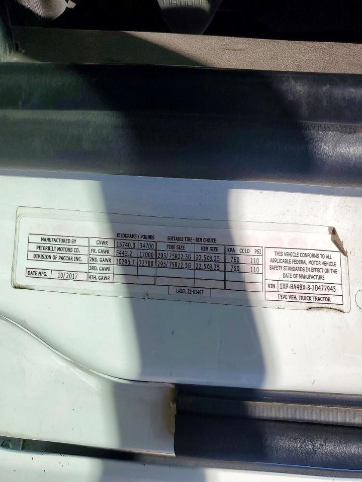 2018 Peterbilt 579 Semi Truck