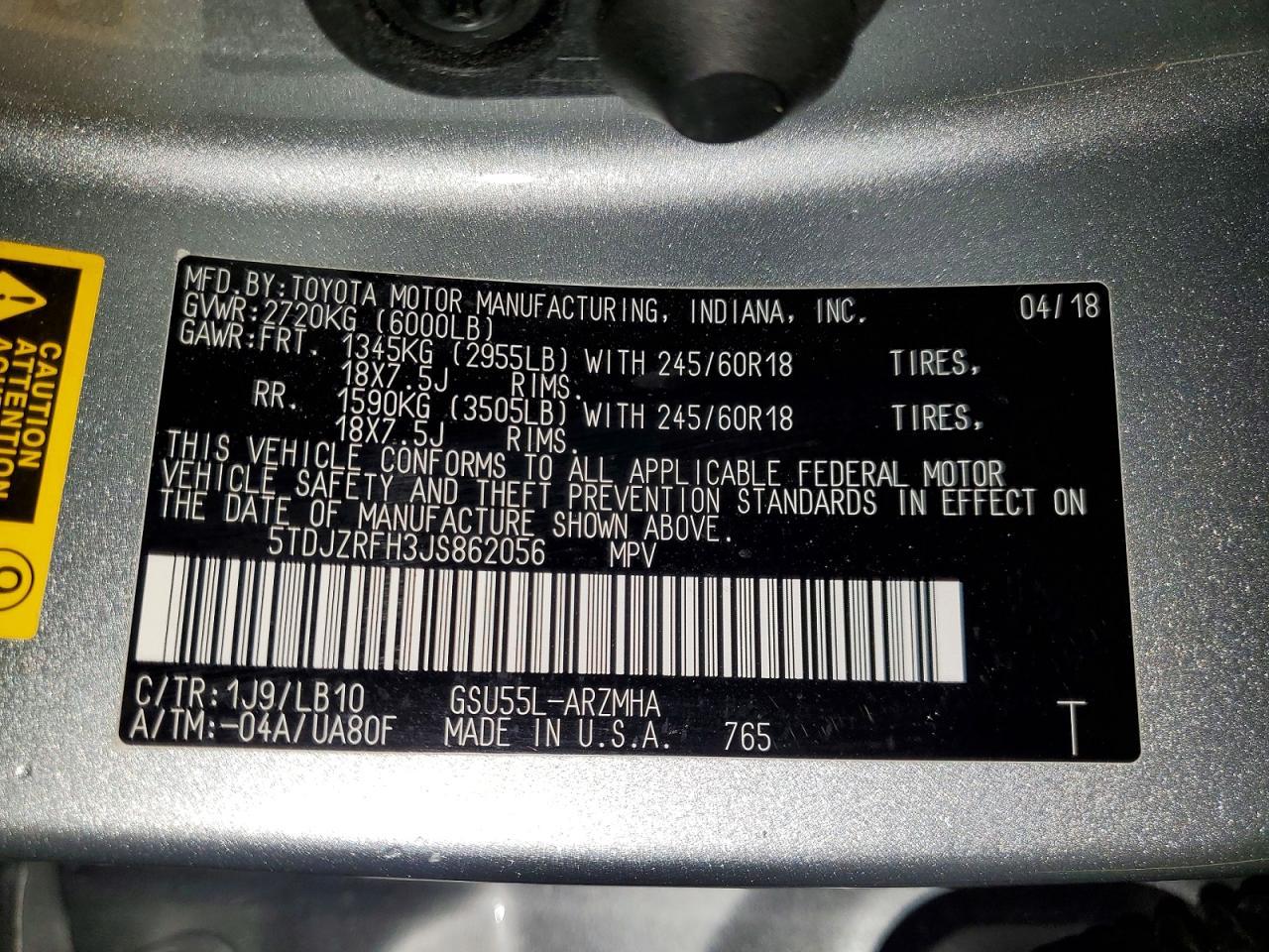 2018 Toyota Highlander xle