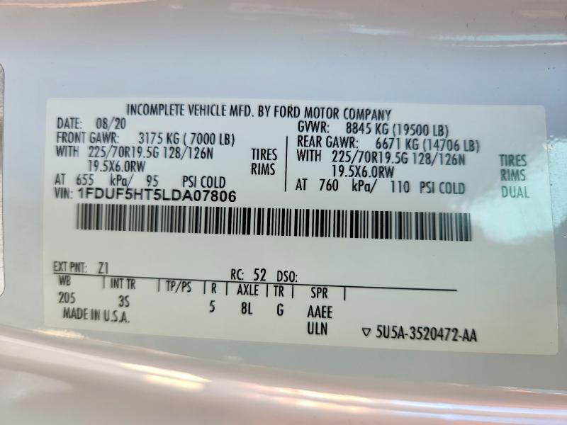 2020 Ford F550 Super Duty Flatbed Truck