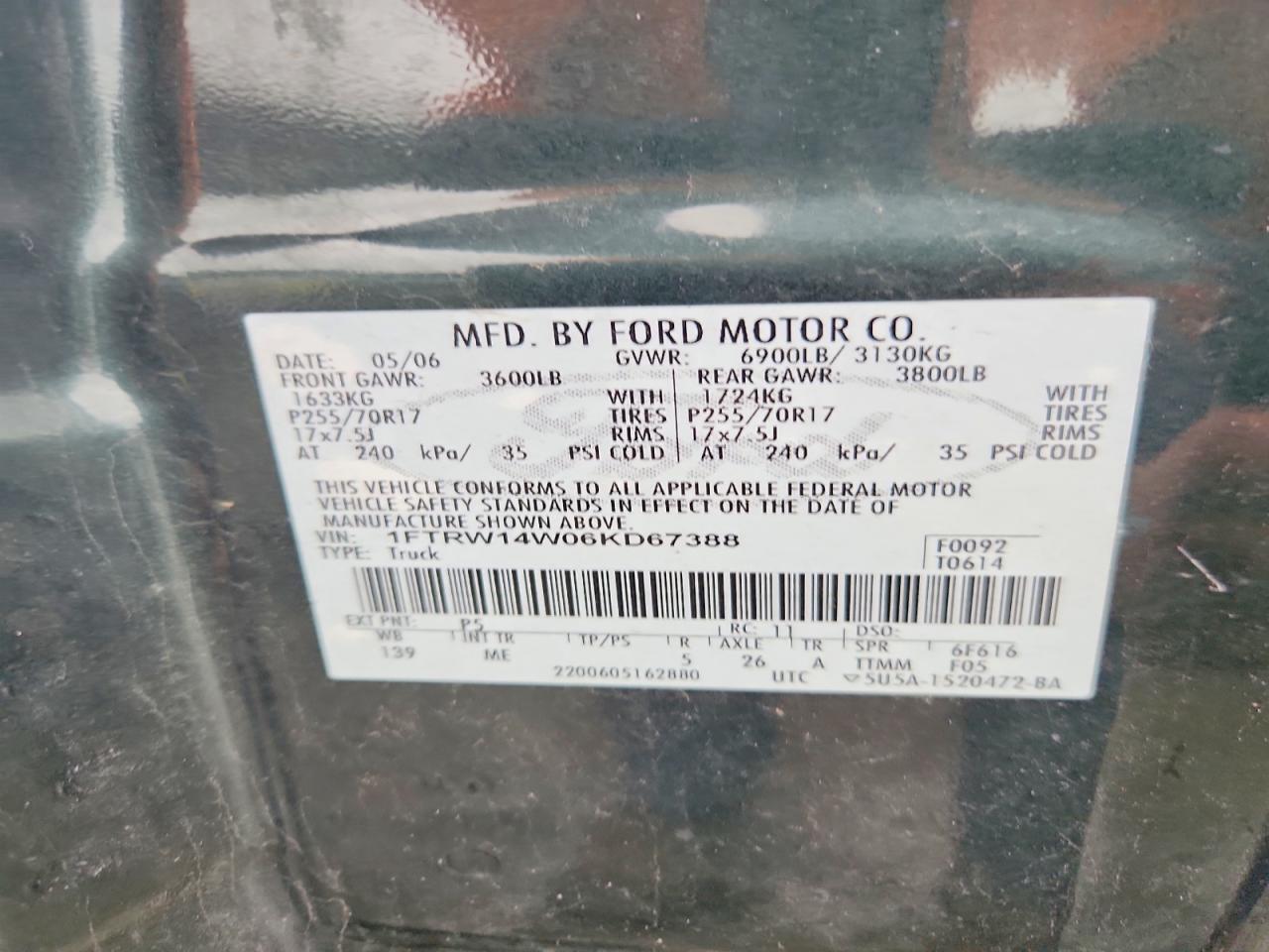 2006 Ford F150 Supercrew