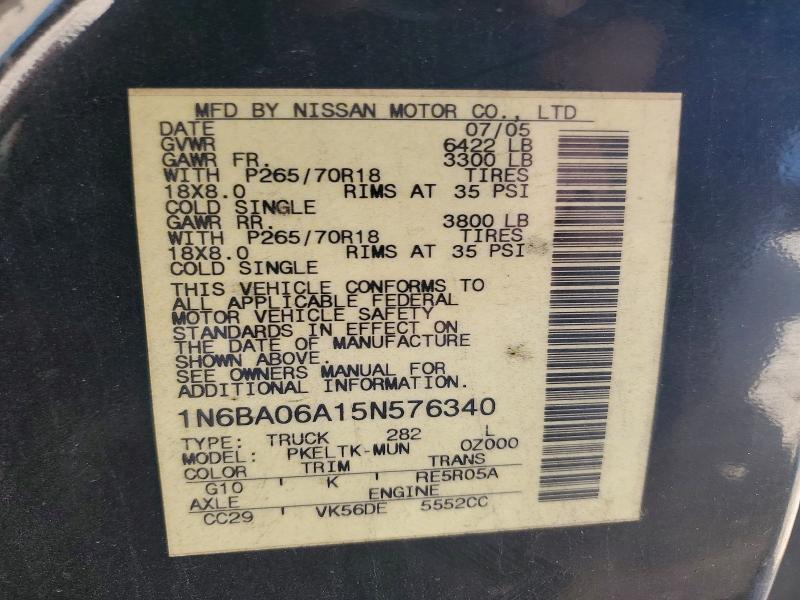 2005 Niss Titan XE