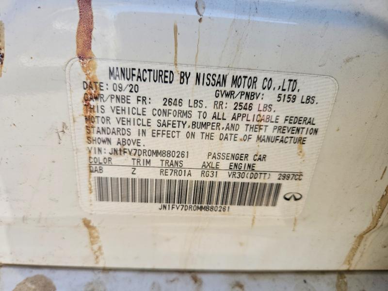 2021 Infiniti Q50 red Sport 400