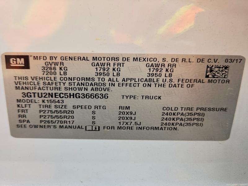 2017 GMC Sierra K1500 SLT