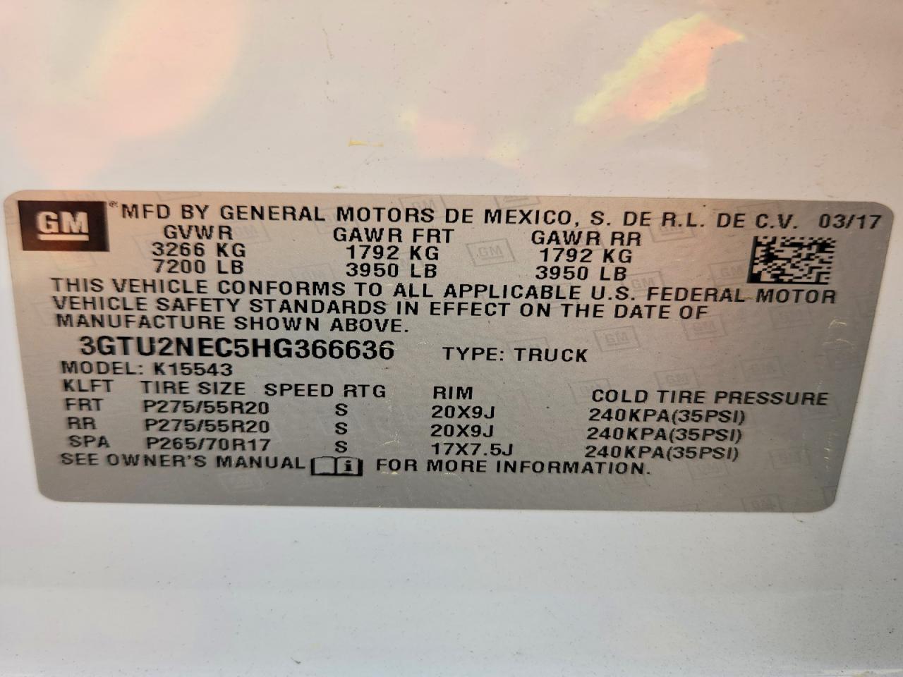 2017 GMC Sierra K1500 SLT