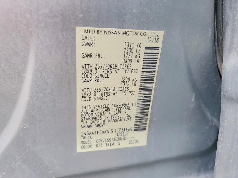 2019 Nissan Titan SV