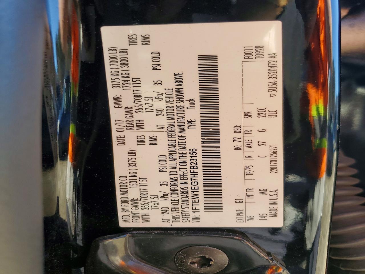 2017 Ford F150 Supercrew