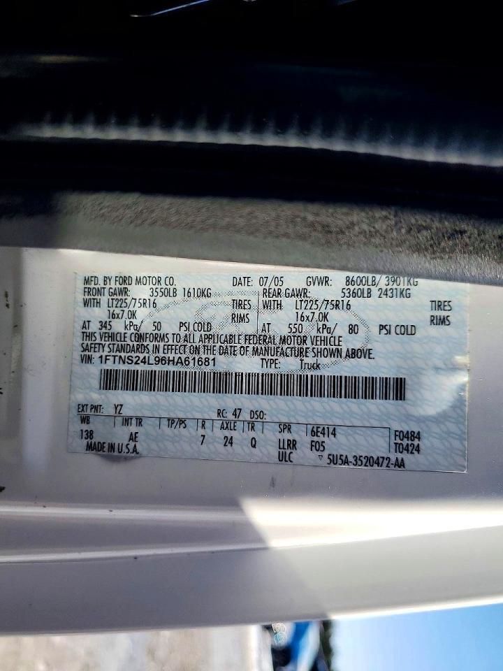 2006 Ford E250 Delivery Van