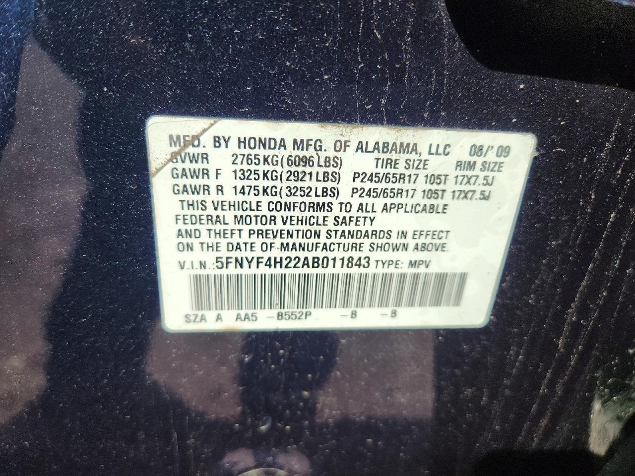 2010 Honda Pilot lx