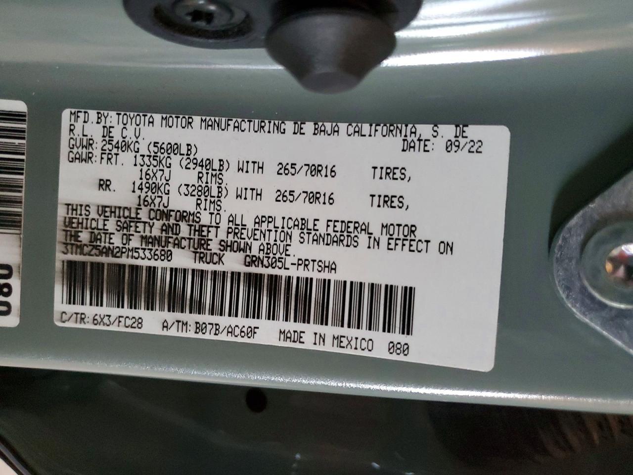 2023 Toyota Tacoma Trail Special Edition