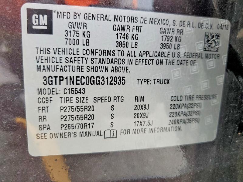 2016 GMC Sierra C1500 SLT