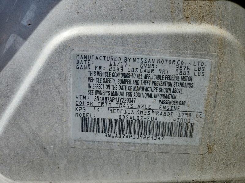 2018 Nissan Sentra s