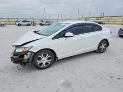 Salvage cars for sale from Copart Haslet, TX: 2014 Honda Civic Hybrid