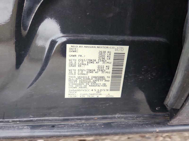 2012 Nissan Frontier SV V6