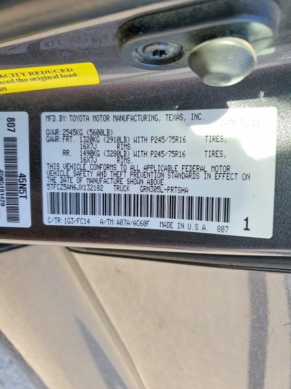 2018 Toyota Tacoma SR5 V6