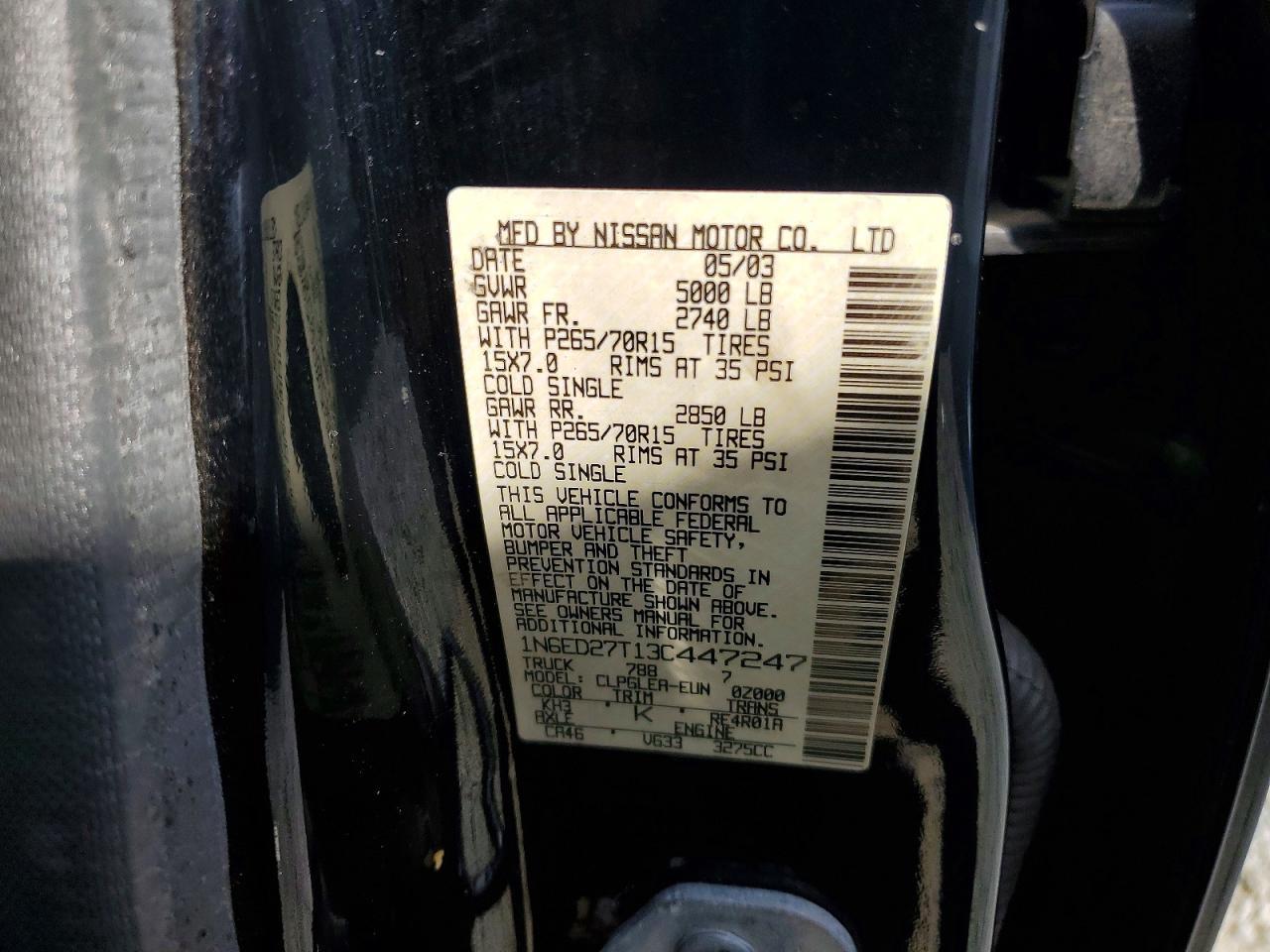 2003 Nissan Frontier