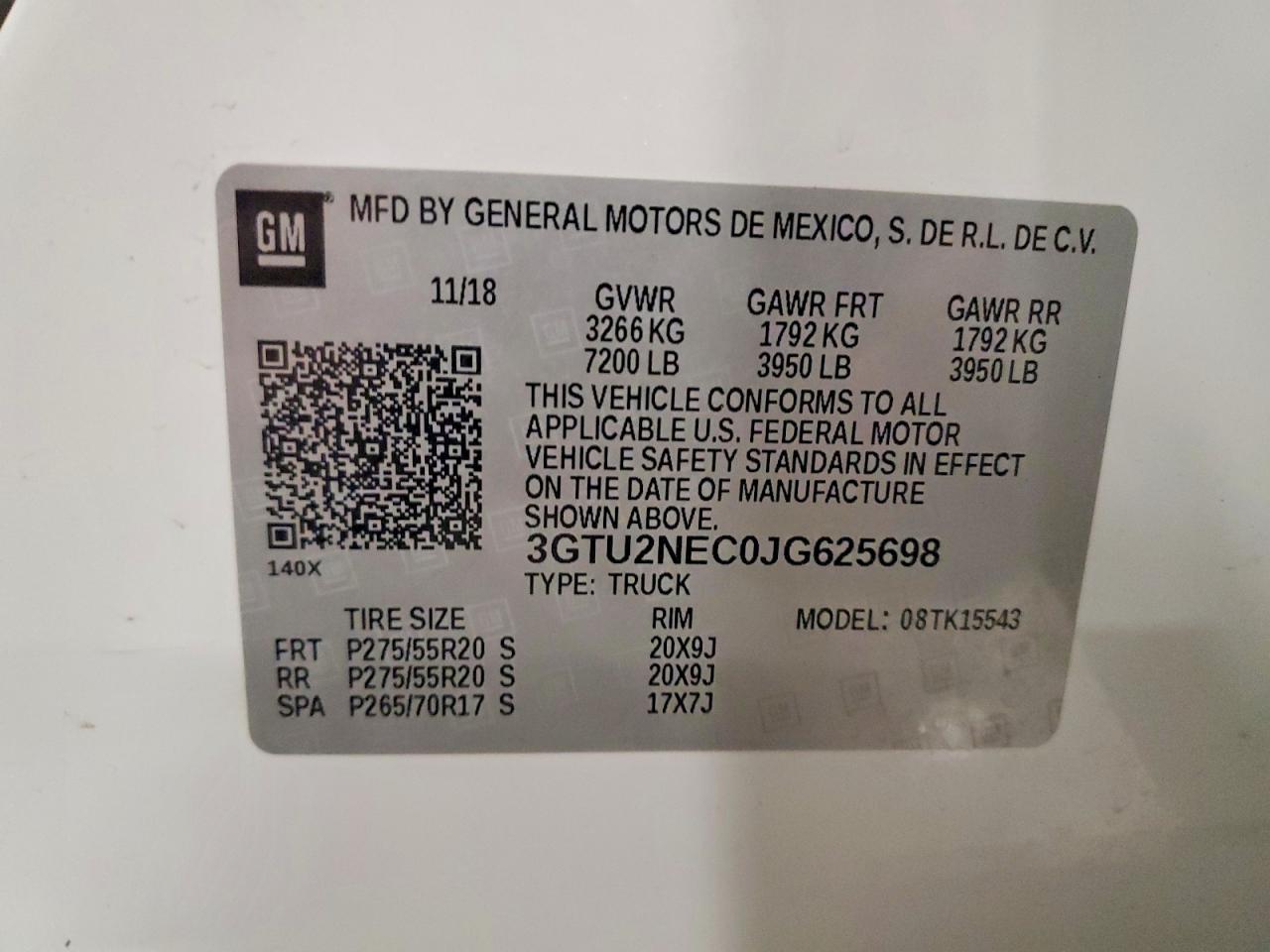 2018 GMC Sierra K1500 SLT