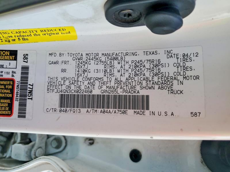 2012 Toyota Tacoma Prerunner V6