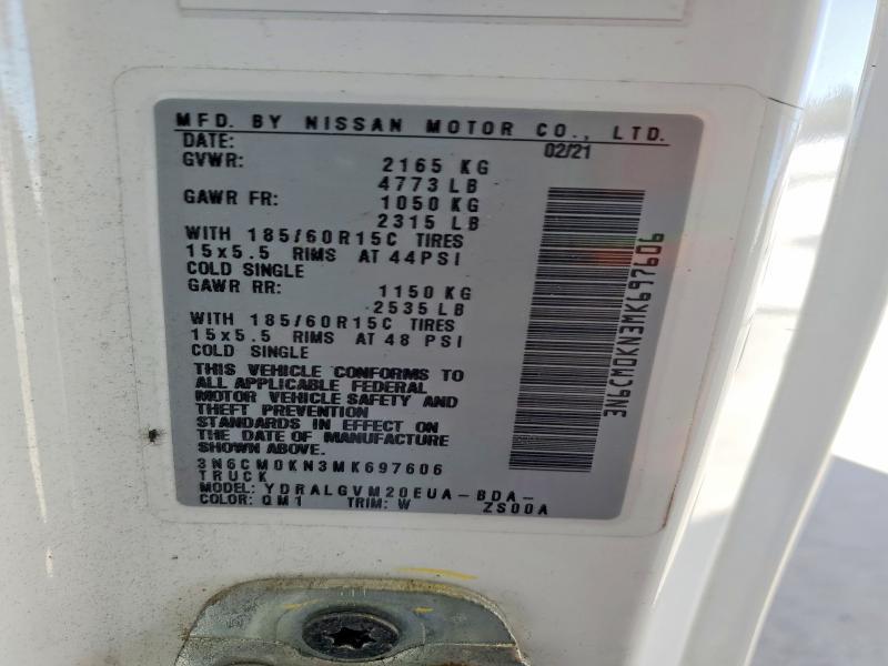 2021 Nissan NV200 SV Utility / Service Van