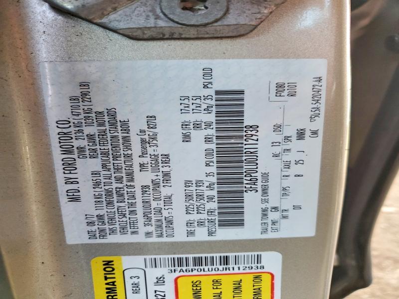 2018 Ford Fusion se Hybrid