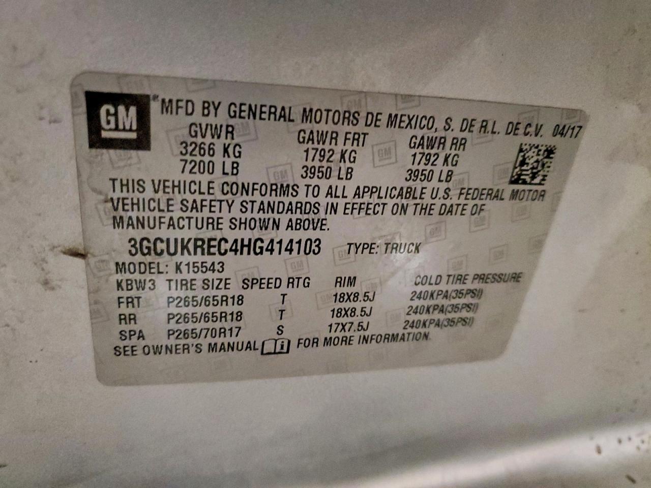 2017 Chevrolet Silverado K1500 LT