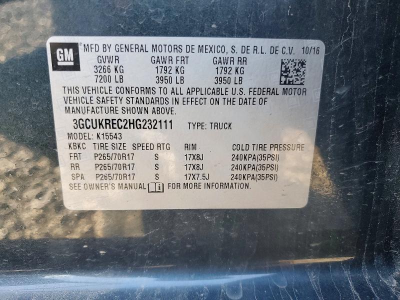 2017 Chevrolet Silverado K1500 LT