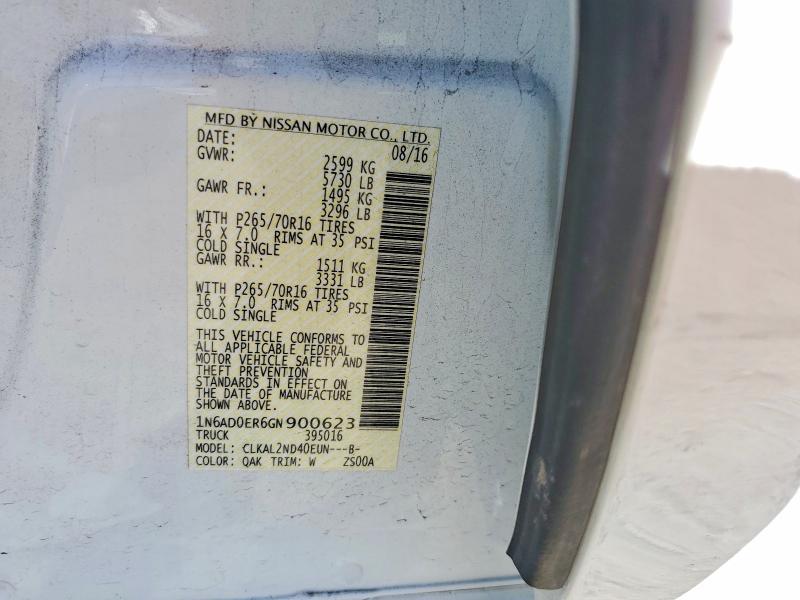 2016 Nissan Frontier SV