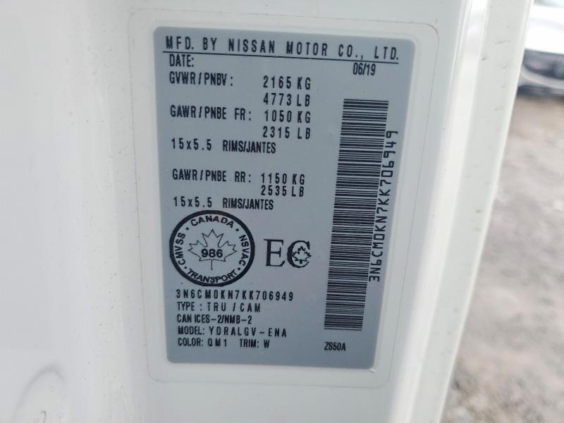 2019 Nissan Nv200 sv