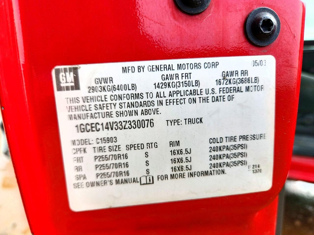 2003 Chevrolet Silverado C1500