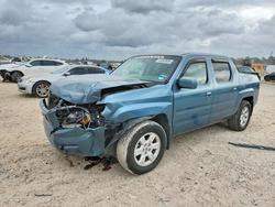 Salvage trucks for sale at Houston, TX auction: 2007 Honda Ridgeline RTL