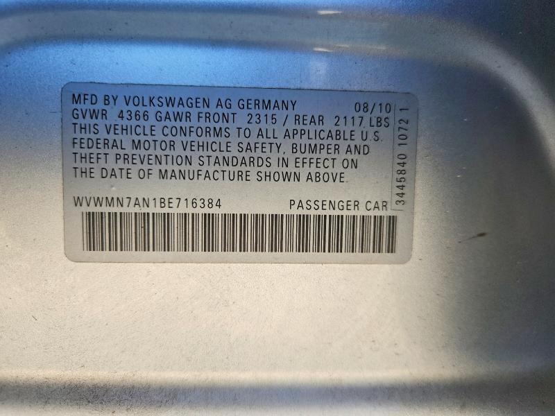 2011 Volkswagen Cc Sport