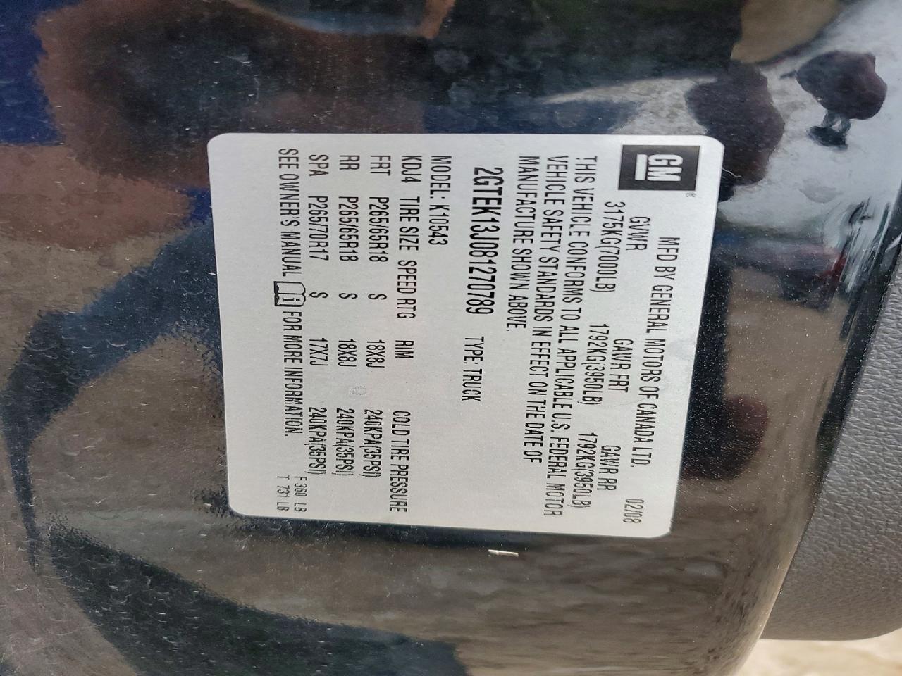 2008 GMC Sierra K1500